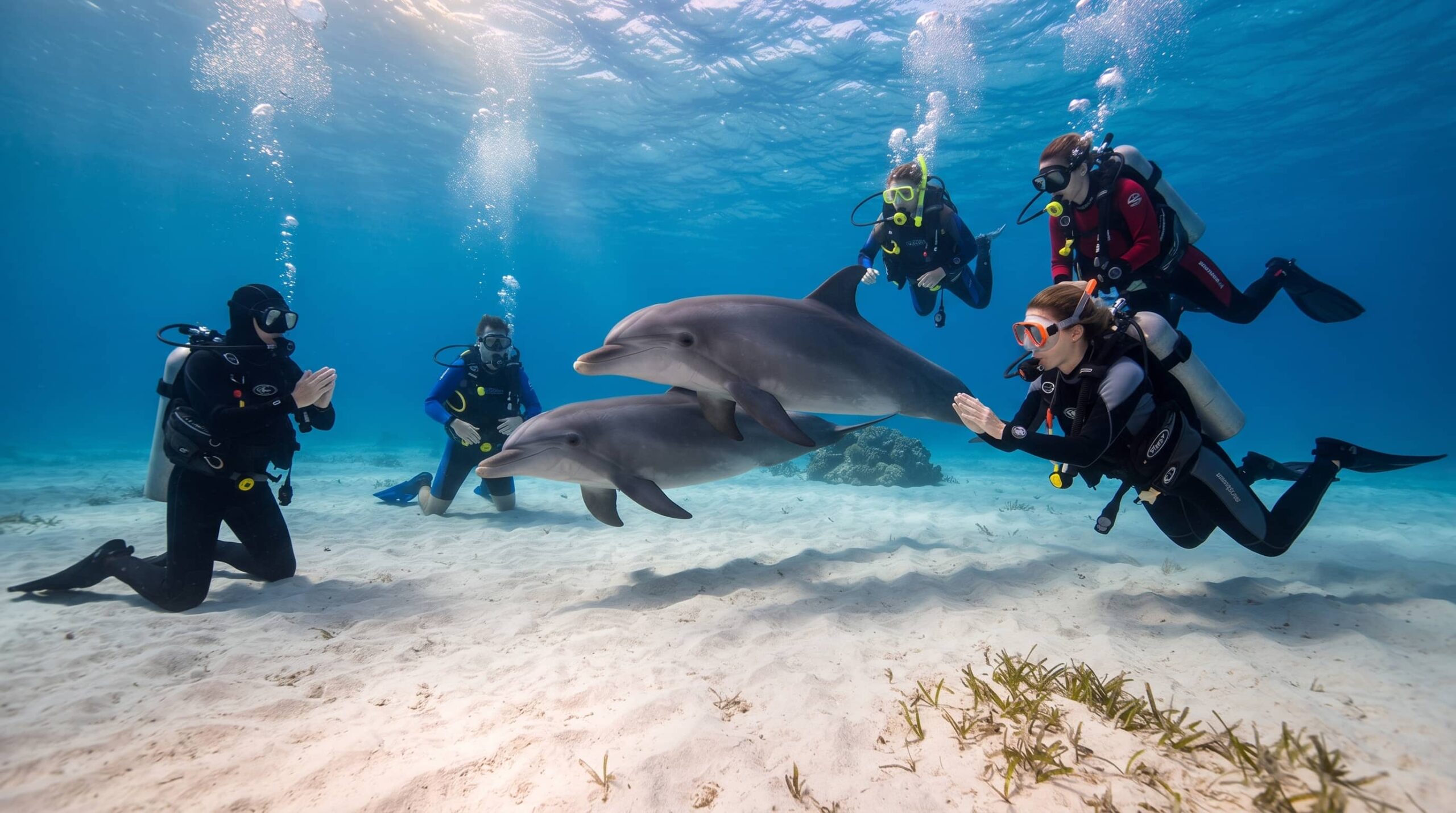 Sataya Dolphin Reef diving Hamata spinner dolphins lagoon sanctuary