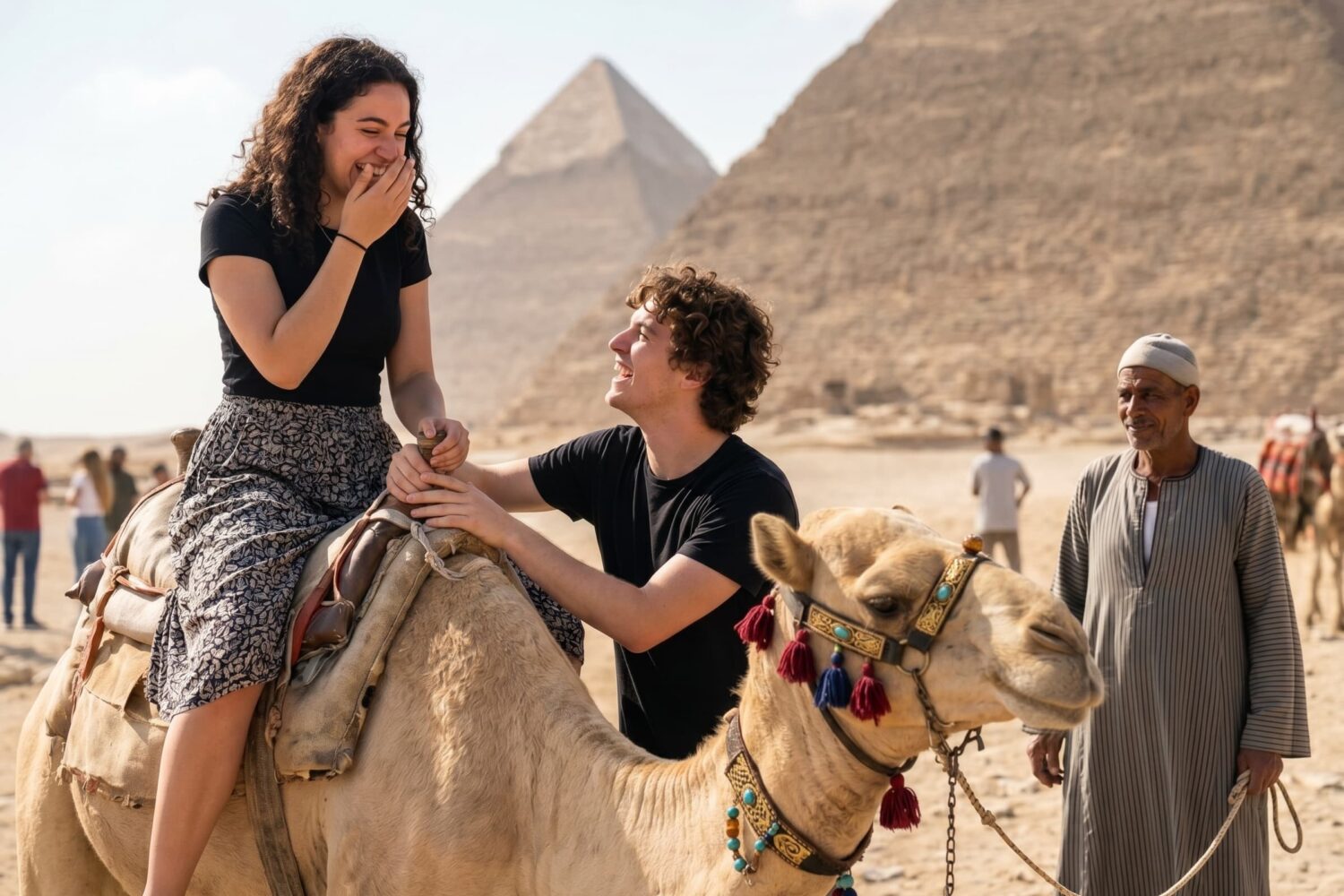 Camel riding at the Pyramids