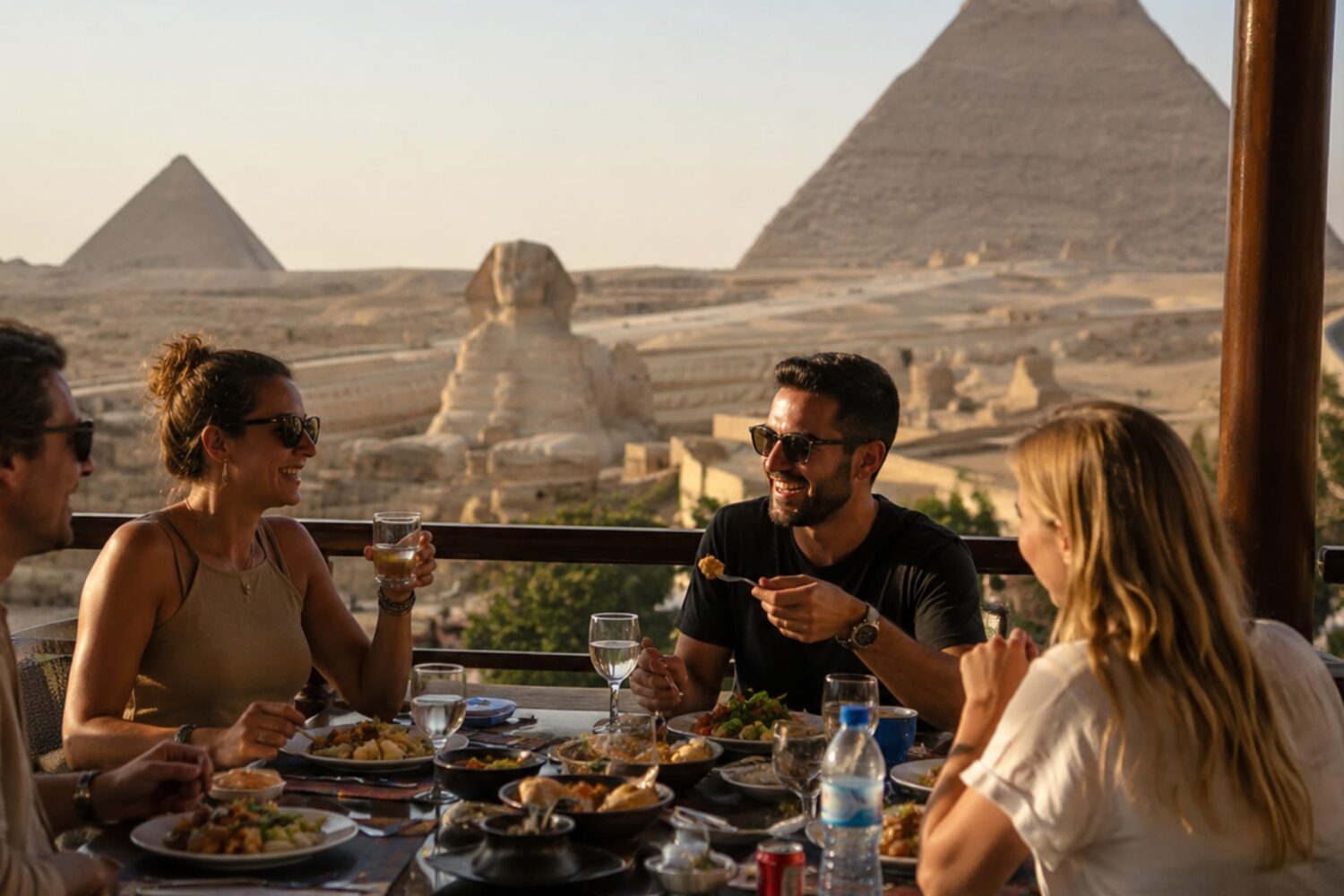 Lunch Break at pyramids