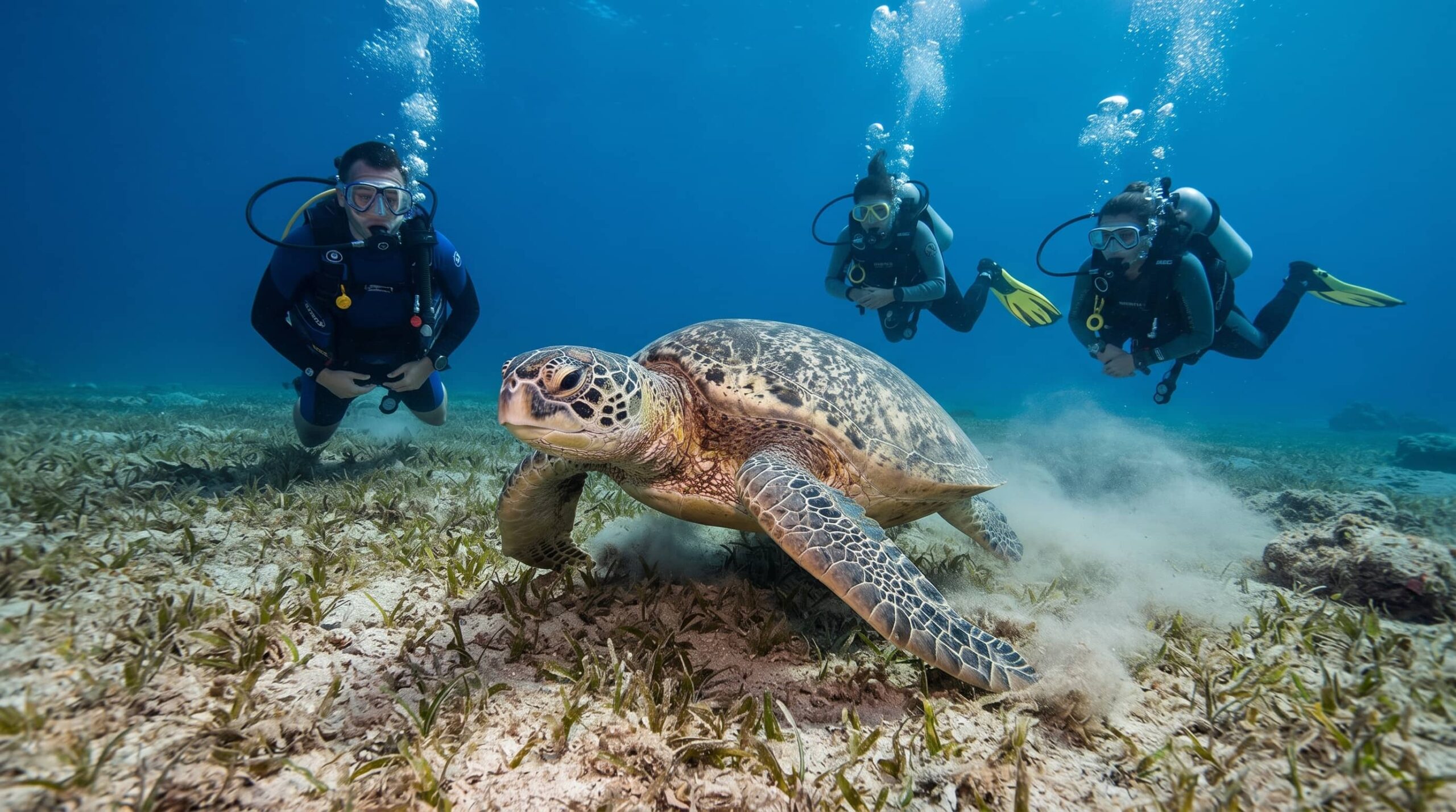 Abu Dabbab Turtle Bay diving Marsa Alam turtles dugong